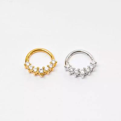 China Punk New In 316L Stainless Steel Septum Circle High Polished Nose Rings Piercing Ear Nose Piercings Small Body Jewelry for sale