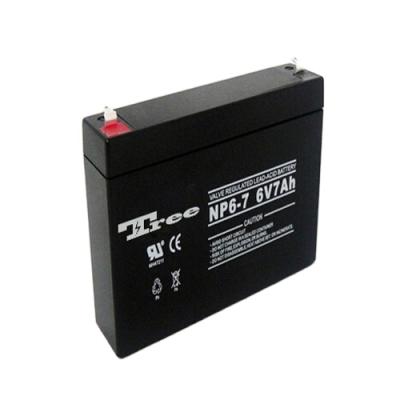 China Free Maintenance Storage Battery AGM Rechargeable Battery 6V 7Ah Alarm System Rechargeable Battery For LED Light for sale