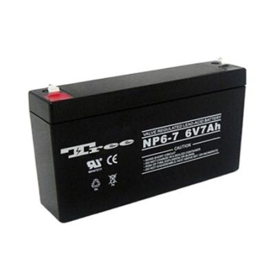 China Free maintenance rechargeable lead acid battery 7ah 6v small sealed battery for emergency lighting for sale