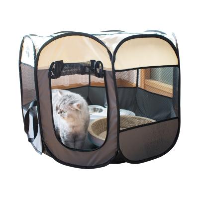 China Outdoor Eight-Sided Barrier Folding Removable And Washable Breathable Pet Dog And Cat Tent Enclosure for sale