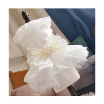 China Viable Wholesale Professional Dog Wedding Dress Manufacturer Dog Clothes Pet Skirt Pet Apparel for sale