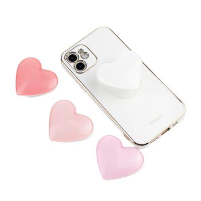 China Adjustable Hot INS Promotion Gifts Heart Shaped Glass Poppings Holds With Logo Custom for sale