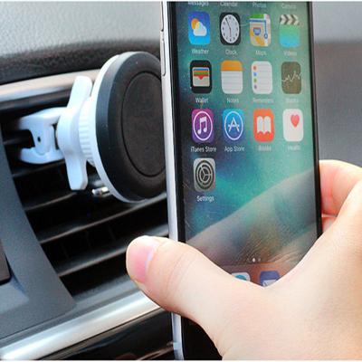 China Wholesale Adjustable Phone Accessories Customize Air Vent Car Phone Holder With Magnets 360 Rotating Car Mounts for sale