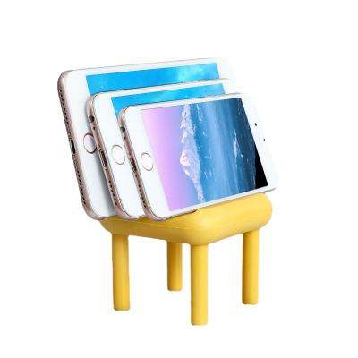 China Wholesale Adjustable Promote Phone Accessories Macaroon Color Mini Phone Stand Chair Phone Holder Hot Selling for sale