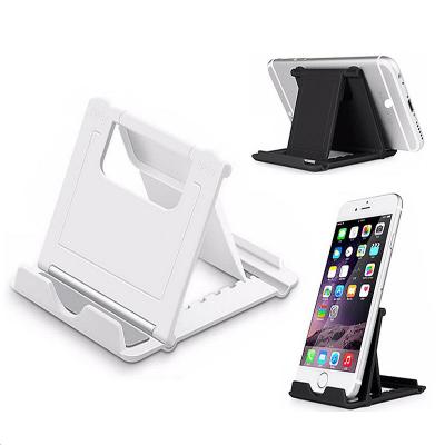 China Promotion Gift 360 Logo Adjustable Custom Desktop Mobile Phone Holder Hot Selling Plastic Stand for sale