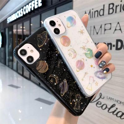 China Wholesale Phone Accessories Space Planet Shockproof Theme Stick TPU Phone Case For iPhone 14 Pro Max for sale