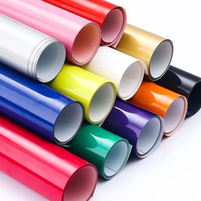 China Sublimation Eco-Friendly Iron On Vinyl Screen Printing Film Rolls Rubber Reflective Rainbow PU Heat Transfer Printable Vinyl For Clothes for sale