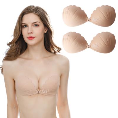 China Women Antibacterial High Quality Self Adhesive Silicone Invisible Bra for sale