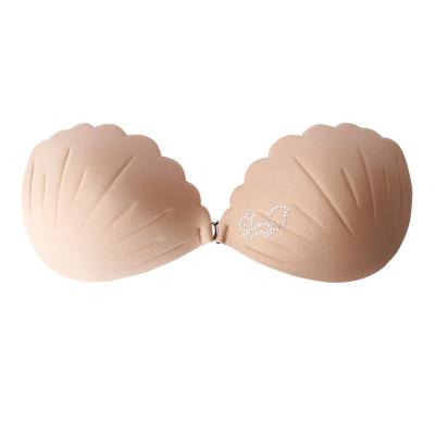 China Women's Antibacterial Self Adhesive Strapless Bandage Bra Stick Gel Backless Solid Silicone Push Up Women's Underwear Invisible Bra for sale