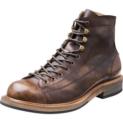 China Breathable Chinese Manufacturer Ordered Fashion Trend Leather + Rubber Men's Fashion Boots Professional Roman Boots for sale