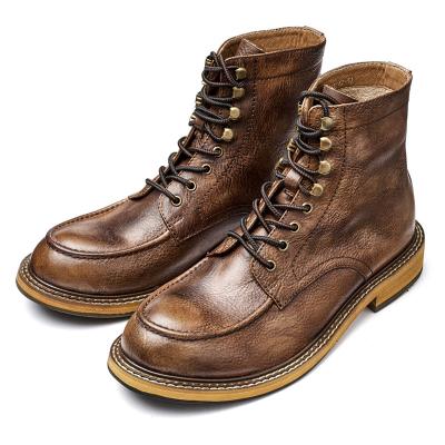 China Hot Sale New Trend Cowboy Boots Botanical Fashion Round Tresemme Round High Quality Leather Breathable Shoe Boot for Men's Italian for sale