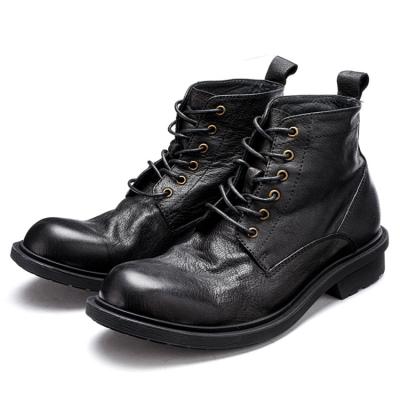 China Breathable Made in China with Competitive Price to Provide Customized Roman Boots EVA Leather + Rubber Men's Leather Boots for sale