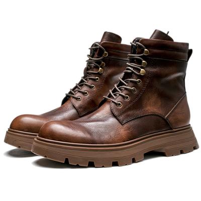 China High Quality Wholesale Custom Roman Boots Breathable Manufacturer Leather + EVA Rubber Men's Boots for sale