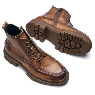 China Professional Discount Price Breathable Roman Men's Boots Breathable Custom Wear-resistant EVA Leather Boots for sale