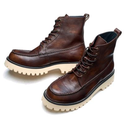 China High Quality Breathable Low Price Custom Wearable Roman EVA Boots Men's Leather Boots for sale