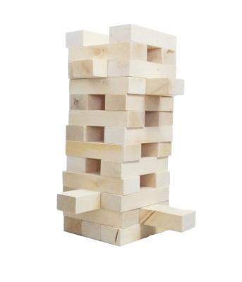 China Construction Toy Building Blocks Toy Outdoor Party Natural Large Jumbo Giant Tumbling Tower Wooden Balance Sport Building Stacking Blocks Game for sale