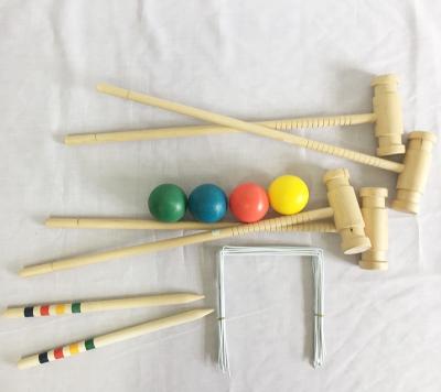 China High Quality Wooden Garden Game-Croquet Wood Popular Yard Games Wooden Croquet For Kids Classical Outdoor High Quality Sport for sale