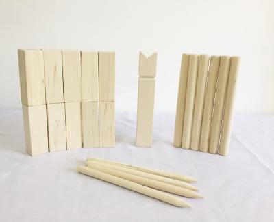 China High Quality Family Wooden Game-Kubb Children/Adult Wooden Outdoor Indoor Throwing Wood Block Lawn Toy Kubb Game for sale