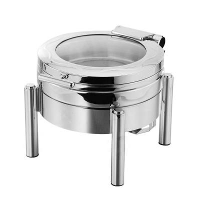 China Hotel/Restaurant Buffet Banquets Buffet Luxury Catering Kitchen Other Hotel Equipment Small Oval Warmer Display Container Stainless Steel Food Chafing Dish Set for sale