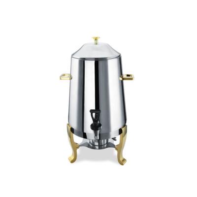 China Beer Party Stainless Steel Gold Silver Cold Drink Single Tank Restaurant Hotel Shake Juice Coffee Beverage Dispenser Cooler Hot Drink for sale