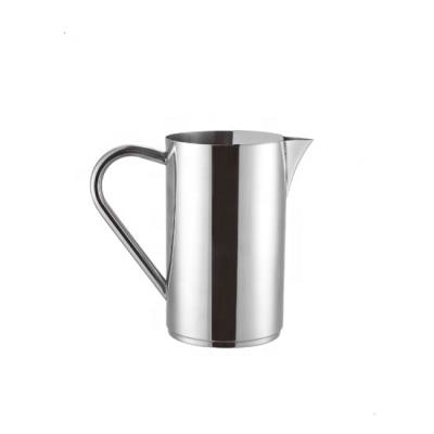 China Viable Milk Frothing Espresso Steaming Latte Art Pitcher Stainless Steel Milk Pitcher Gifts Steaming Pitcher Marked Silver for sale