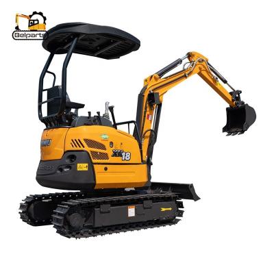 China Building Material Shops XN18 Cheap Price Chinese Mini Excavator Small Crawler Digger Excavator for sale