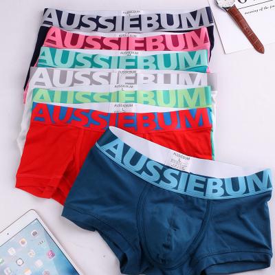 China Antibacterial Men's Sexy Boxer Briefs Waistband Customized Underwear With Logo Underwear Wholesale Custom Brands Short for sale