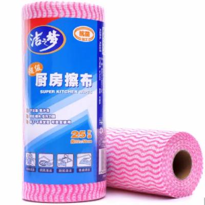 China Sustainable universal disposable nonwoven kitchen cleaning wipes reusable nonwoven rags spunlance rags for sale