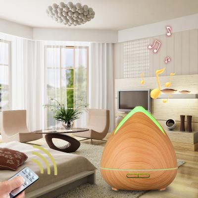 China New Trend LED Air Humidifier Essential Oil Aroma Aromatherapy Diffuser Remote Control Electric Ultrasonic Purifier 400ml W Speaker for sale