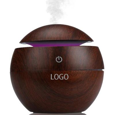 China Wholesale 130ml Mini Wooden USB Car Portable Essential Oils Diffuser Office Home Hotel Aroma Diffuser for sale