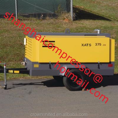 China XATS375 lubricated, medium-pressure compressor with diesel engine and 375cfm, china mobile air compressor for sale