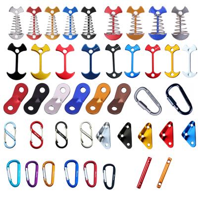 China Straight Tying Type Rich Variety Multiple Choices Aluminum Camping Tent Accessories Include Wind Loop Hook Rope for sale