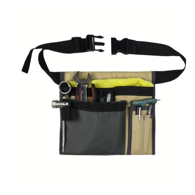 China Multifunctional Contrast Color Heavy Duty Canvas Square Square Garden Tool Belt Single Side Pouch For Carpenter for sale