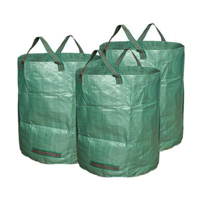 China Waterproof Foldable Reusable Durable PE Yard Lawn Garden Leaf Trash Bag for sale