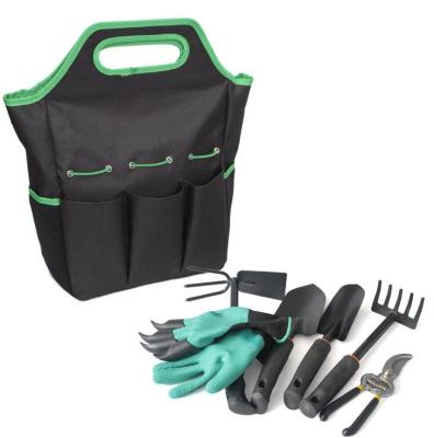 China Wholesale Durable Heavy Duty Garden Stainless Steel 6 Piece Tool Kit and Storage Bag for sale