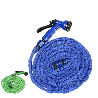 China Best Choice Extra Strength Cloth Adjustable 50 and 100 ft Expandable Watering Washing Garden Hose with 7 Function Nozzle for sale