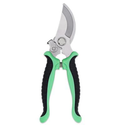 China Anti-Slip Handle Three Color Options 8 Inch Professional Stainless Steel Sharp Blades Garden Hand Held Shears for sale