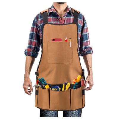 China Picnic Barbecue Large Capacity 600D Oxford Cloth Garden Tool Functional Outdoor Multifunctional Fully Adjustable Apron for sale