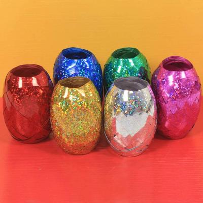 China Gift Toy Curling Ribbon Assorted Colors Balloon Laser Ribbons for Parties Christmas Florist Crafts and Gift Wrapping Ribbon Eggs for sale