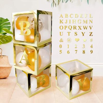 China New Modern Baby Shower Decoration ABC Block Logo Bride Wedding Shower Birthday Party Supplies for sale