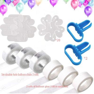 China Promotional Toy Balloon Accessories Knotter Knotter Plum Blossom Clip Balloon Chain Hot-selling Glue for sale