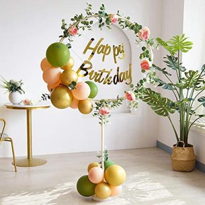 China New Modern Round Balloon Bracket Round Balloon Arch Baby Shower Wedding Decoration Circle Balloon Arch for sale