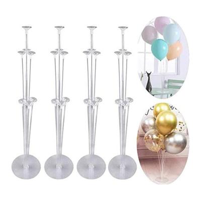 China Floating Gift Toy 4pcs Wedding Table Balloon Holder Stand Base Wedding Table Decoration Birthday Party Supplies for sale