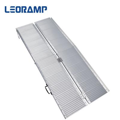 China Aluminum Alloy Multi Folding Aluminum Wheelchair Loading Ramps Design For Home for sale