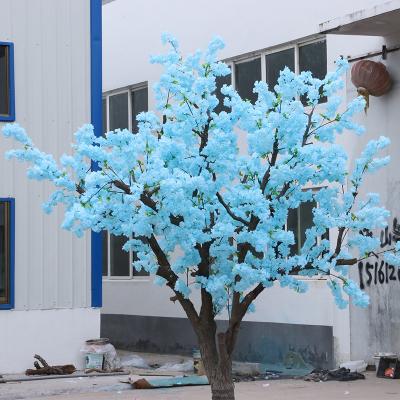 China Natural touch simulation cherry tree shopping mall decoration multi-storey tree wishing tree hotel lobby for sale