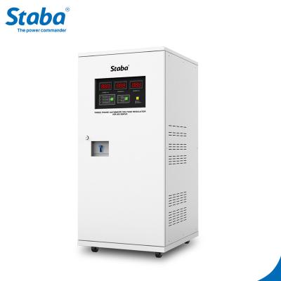 China SVC Staba 3 Phase 10kva-100kva Industrial Voltage Stabilizer for sale