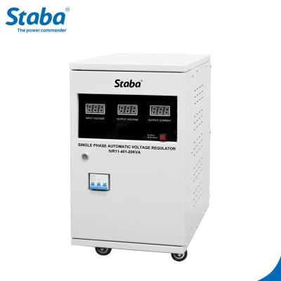 China SVC 15kva 20kva 30kva Single Phase Voltage Stabilizer Automatic Voltage Regulator for sale