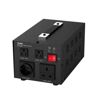 China Factory price AVS home use voltage converter 3000VA automatic transfrom office regulator 110V-220V or 220-110V type / voltage protector for sale