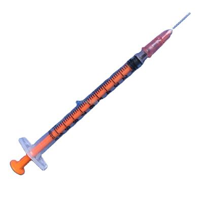 China Single Use Sterile Insulin Syringe 1ml 0.5ml With Detachable Needle for sale