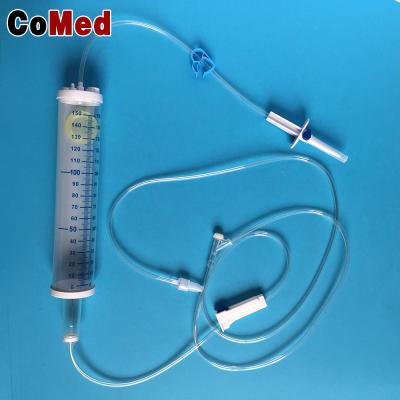 China High quality PVC disposable iv drip set for pediatric use 150ml 100ml with burette for sale